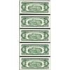 Image 2 : Lot of (5) 1963 $2 Legal Tender Notes