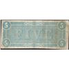 Image 2 : 1864 $5 Confederate States of America Note