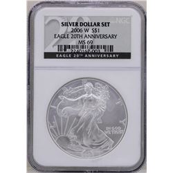 2006-W $1 American Silver Eagle Coin NGC MS69