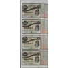 Image 1 : Uncut Sheet of (4) State of Louisiana Baby Bond Obsolete Notes