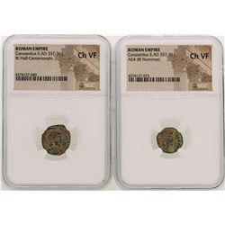 Lot of Constantius II A.D 337-361 Ancient Roman Empire Coins NGC  CH VF