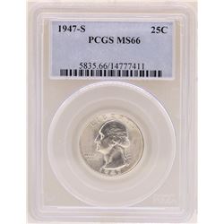1947-S Washington Quarter Silver Coin PCGS MS66