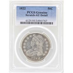 1822 Capped Bust Half Dollar Coin PCGS Genuine AU Details