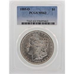 1885-O $1 Morgan Silver Dollar Coin PCGS MS63