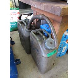 2 Heavy Duty Plastic Jerry Cans