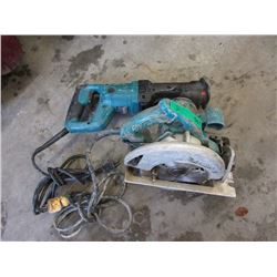 Makita Skill Saw & Reciprocating Saw