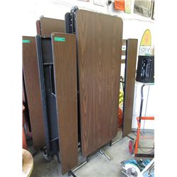 Large 12 Foot Double Fold Out Table with Bench