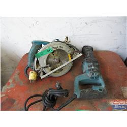 Makita Skill Saw & Reciprocating Saw