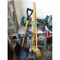 3 Brooms & 2 Shovels