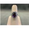 Image 1 : Tanzanite & Amethyst Sterling Silver Dinner Ring