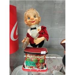 Vintage Battery Operated Bartender Toy