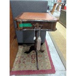 Mahogany Leather Top Parlour Table ca1930