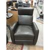Image 1 : New Charcoal Leather Power Reclining Swivel Chair