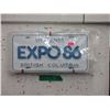 Image 1 : 15 Expo '86 Souvenir License Plates