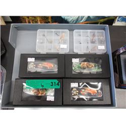 22 New Fishing Flies & 4 New Folding Knives