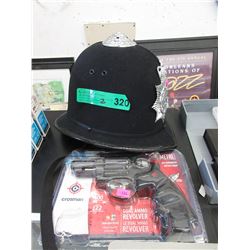 Crosman Dual Ammo CO2 Revolver & Bobby Hat