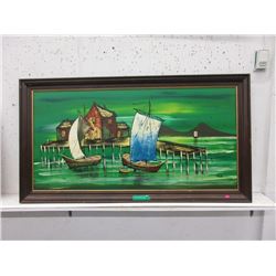 Vintage Paint on Board Picture