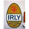 Image 1 : Rare Vintage IRLY Lumber Sign (On Board)