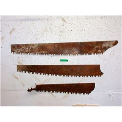 3 Vintage Saw Blades