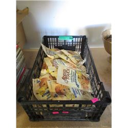 Plastic Crate of Blueberry Muffin Mix