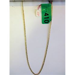 10KT Yellow Gold 20" Curb Link Chain