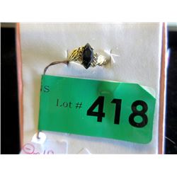 14KT Yellow Gold Black Alaska Diamond  Ring