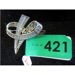 Vintage Sterling Silver Brooch