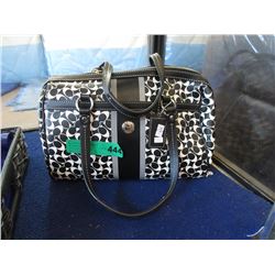 Pre Owned Coach Handbag with Leather Trim