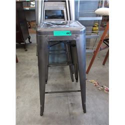 New 26" Stacking Metal Stool