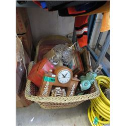 Vintage Clock, Crystal, Lamp & More