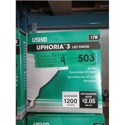 4 New LED PAR38 Spotlight Bulbs