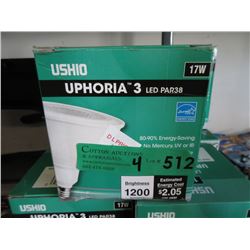 4 New LED PAR38 Spotlight Bulbs
