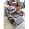 Image 1 : New Brown Leather Manual Rocking Recliner