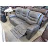 Image 1 : New 7 Foot Grey Manual Reclining Sofa