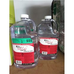 Two 3.79 L Jugs of Softlight Sterno Lamp Oil