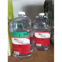 Two 3.79 L Jugs of Softlight Sterno Lamp Oil