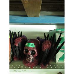 3 New battery operated rolling spider skulls toys