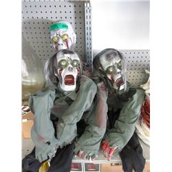 3 New Battery Operated 36" Crawling Ghouls