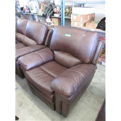 New Brown Amax Leather Manual Recliner