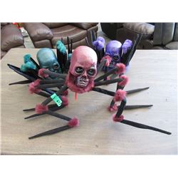 3 New Battery Operated Rolling Spider Skull Toys