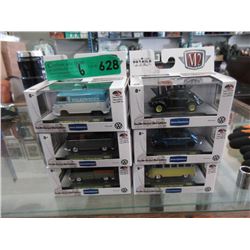 6 New 1:64 Scale Die-Cast Model M2 Vehicles