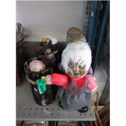 6 New Halloween Decorations - Tallest is 12"