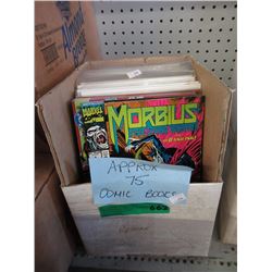 Approximately 75 Comic Books