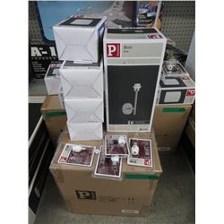 New Paulmann Wall Sconces with Shades & Bulbs