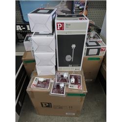 New Paulmann Wall Sconces with Shades & Bulbs