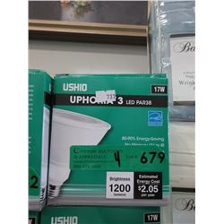 4 New LED PAR 38 Spotlight Bulbs