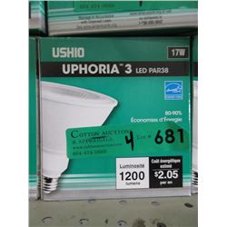 4 New LED PAR 38 Spotlight Bulbs