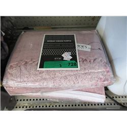 3 New 100% Heavy Linen Throws - Purple