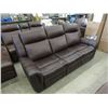Image 1 : New 92" Amax Brown Leather Power Reclining Sofa