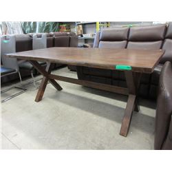 New LH Imports Live Edge Trestle Table